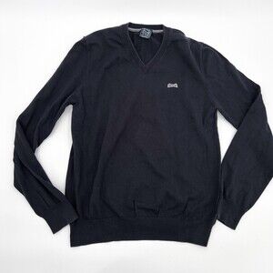 Le Tiger Sweater Mens Small Black Long Sleeve V Neck The Classic